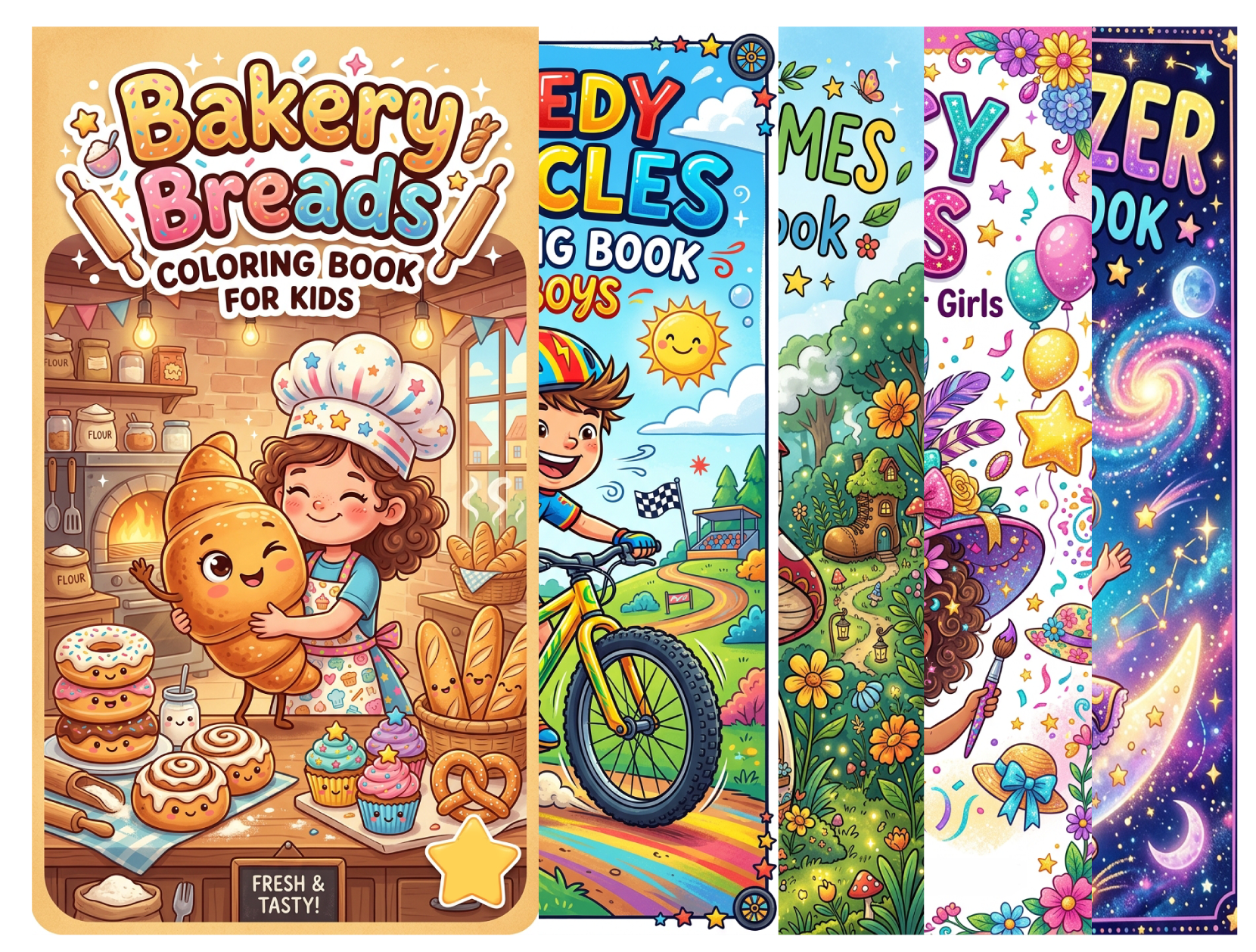 Coloring books sample pages